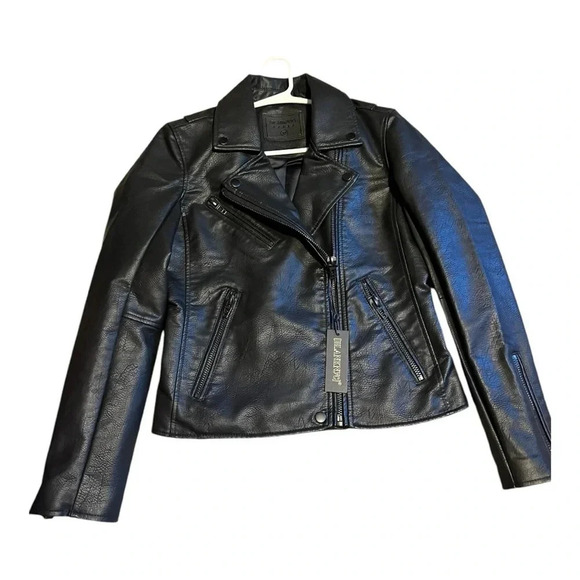 Blank NYC X Anthro Vegan Moto Jacket in black with black hardware 🔥 - Picture 2 of 6